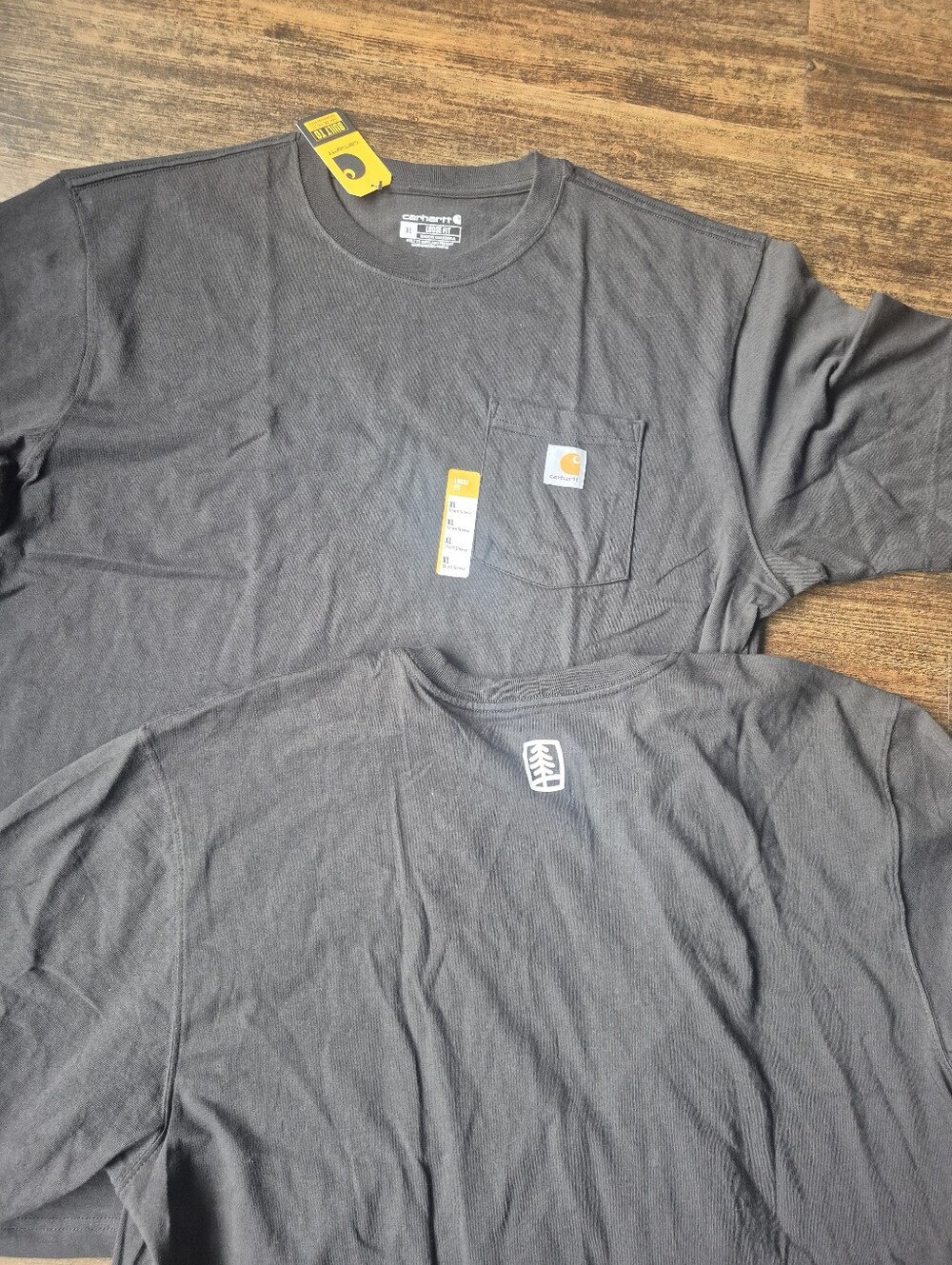 Carhartt Mens T- Shirts Black Size XL New - Picture 4 of 5